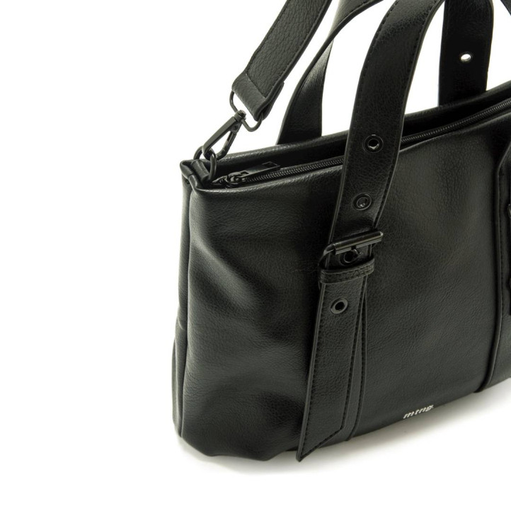 Bolso Mustang mack negro estilo shopper - Querol online