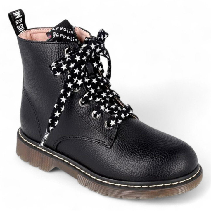 Botins Garvalin 241565 estil militar amb cordons amb estrelles - Querol online