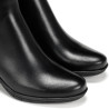 Botins de taló Fluchos Nydia negres de pell amb sivella a la talonera