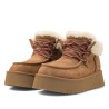 Botins plataforma UGG Funkarra Cabin Cuff color chestnut