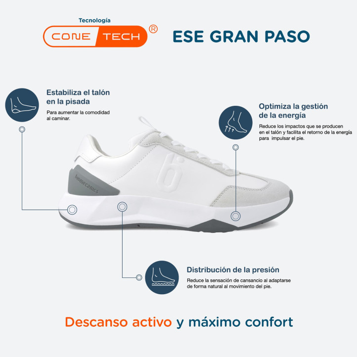 ZAPATILLAS DEPORTIVA BIOMECANICS DE MUJER BLANCO 24201B - Querol online