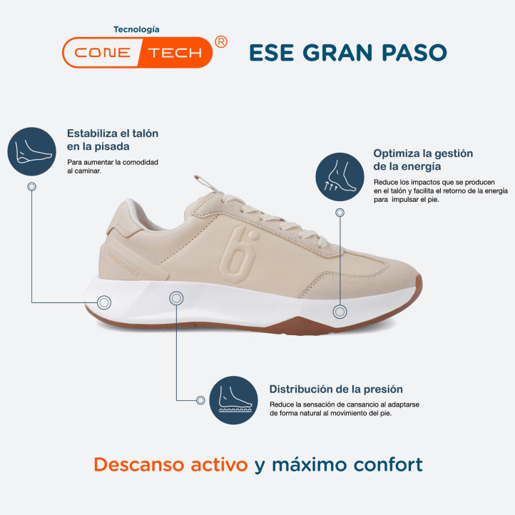 ZAPATILLAS DEPORTIVA BIOMECANICS DE MUJER NUDE 24201A - Querol online