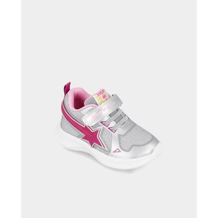 ZAPATILLAS DEPORTE GARVALIN DE NIñA PLATA 241805D - Querol online