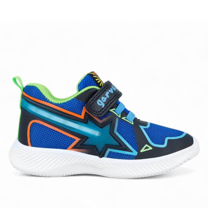 ZAPATILLAS DEPORTE GARVALIN DE NIñO AZUL 241805B - Querol online