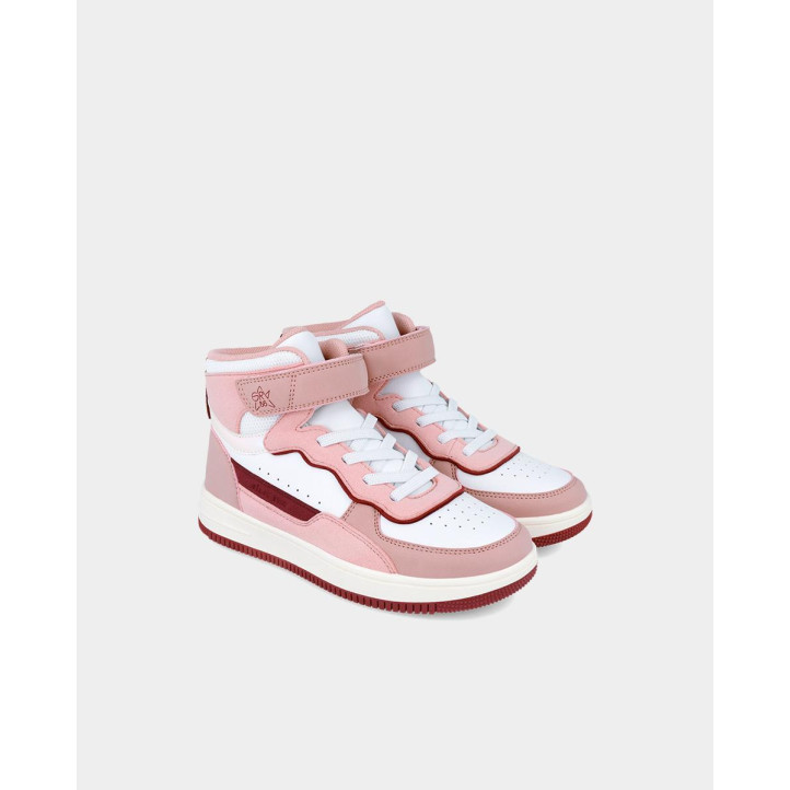 ZAPATILLAS GARVALIN DE NIñA BLANCOYROSA 241521D - Querol online