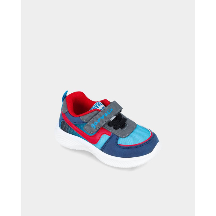 ZAPATILLAS DEPORTE GARVALIN DE NIñO AZUL 241800B - Querol online