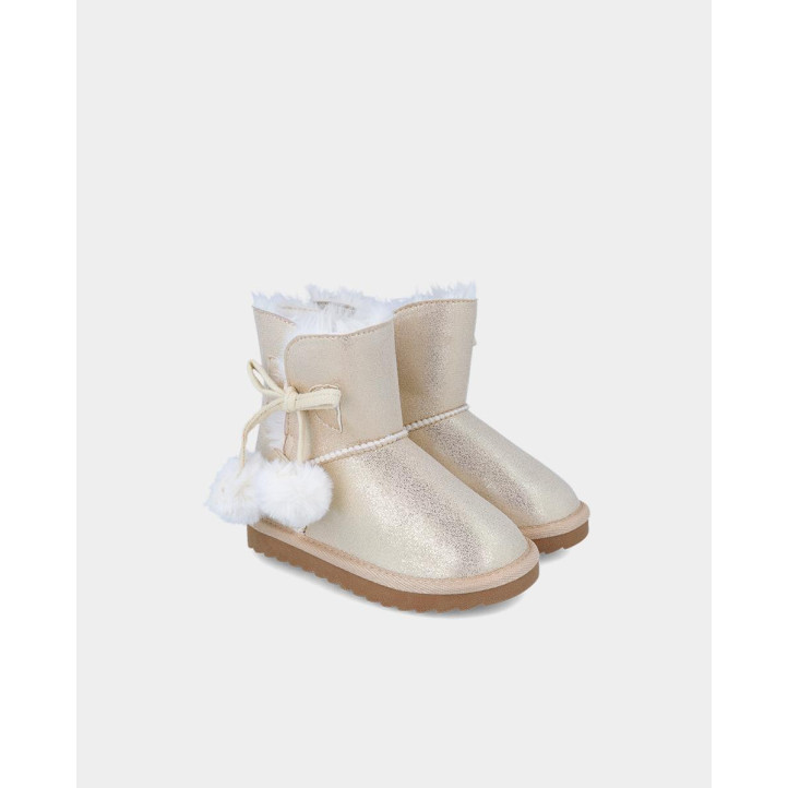 BOTINES GARVALIN DE NIñA BEIGE 241551B - Querol online