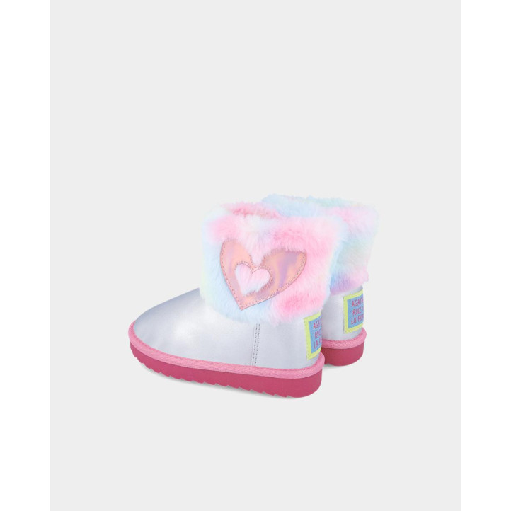 BOTINES AGATHA RUIZ DE LA PRADA DE NIñA PLATA 241988B - Querol online