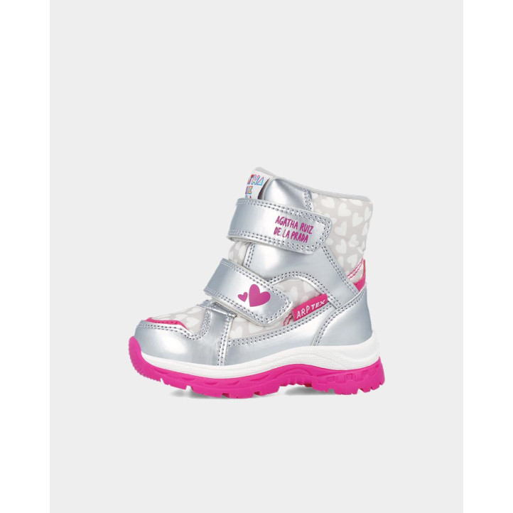 BOTINES AGATHA RUIZ DE LA PRADA DE NIñA PLATA 241990B - Querol online