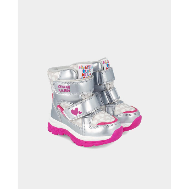 BOTINES AGATHA RUIZ DE LA PRADA DE NIñA PLATA 241990B - Querol online