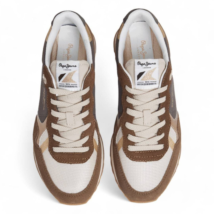 Zapatillas urban Pepe Jeans marrones brit mixt - Querol online