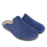 Zapatillas casa Salvi azules con ribete de terciopelo