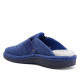 Zapatillas casa Salvi azules con hebilla lateral y borreguito interior - Querol online