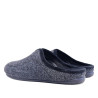 Zapatillas casa Querol azul marino efecto tejido