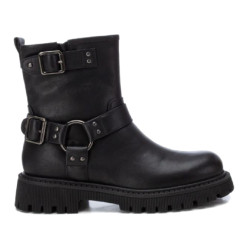 Botines planos Xti 142936 estilo biker con hebillas - Querol online