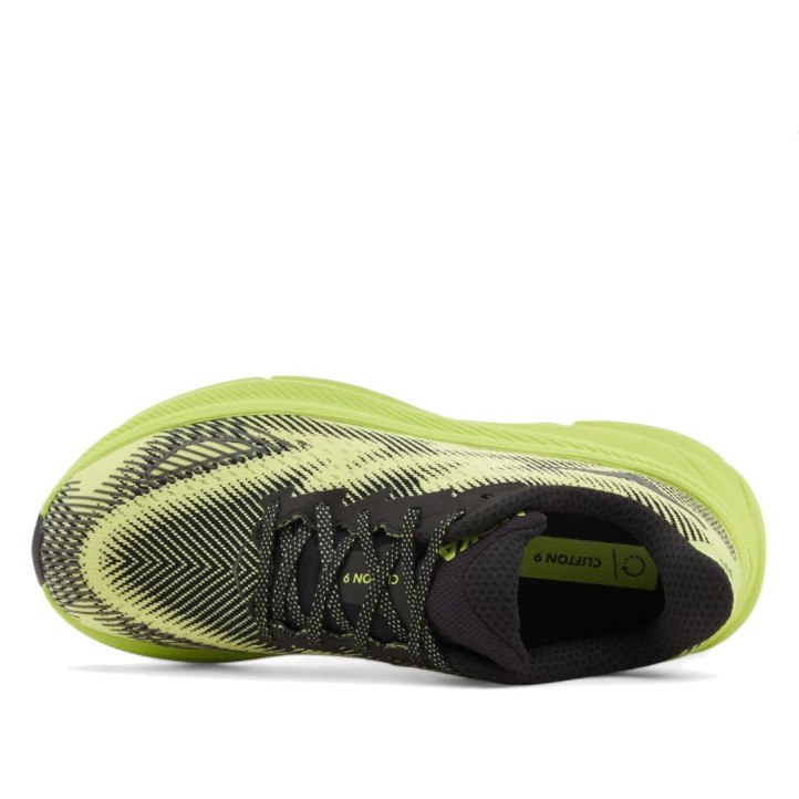 Zapatillas deportivas Hoka clifton 9 GTX TS negras y amarillas - Querol online