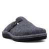 Zapatillas casa Salvi grises de felpa con hebilla