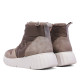 Botins plans Mysoft bronze amb detalls brillants i cordons elàstics - Querol online