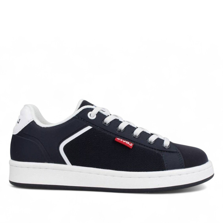 Zapatillas deporte Levi's boulevard 2.0 azules con detalles blancos - Querol online