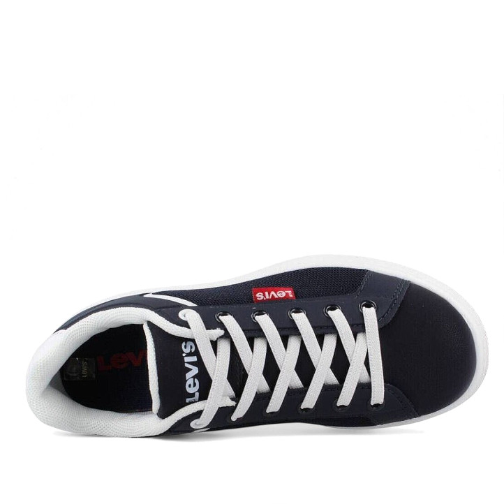 Zapatillas deporte Levi's boulevard 2.0 azules con detalles blancos - Querol online