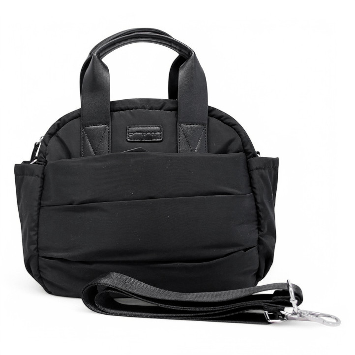 Bolso Querol negro con bolsillos laterales - Querol online