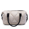 Bolso Querol marfil de efecto acolchado multiposición