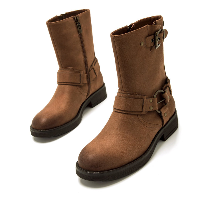 BOTINES DE MUJER MUSTANG BRUNA MARRON 59833 59618 - Querol online