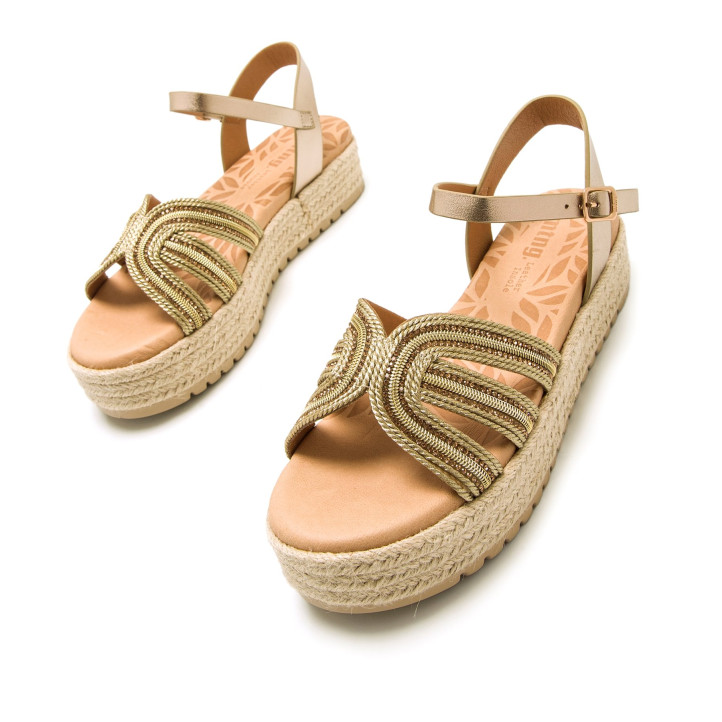 SANDALIAS DE MUJER MUSTANG AMELIE ORO 54501 59624 - Querol online