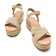 SANDALIAS DE MUJER MUSTANG LITA BEIGE 59553 59630 - Querol online