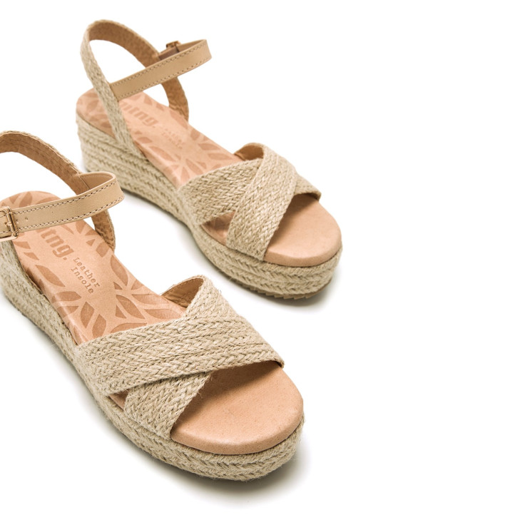 SANDALIAS DE MUJER MUSTANG LITA BEIGE 59553 59630 - Querol online