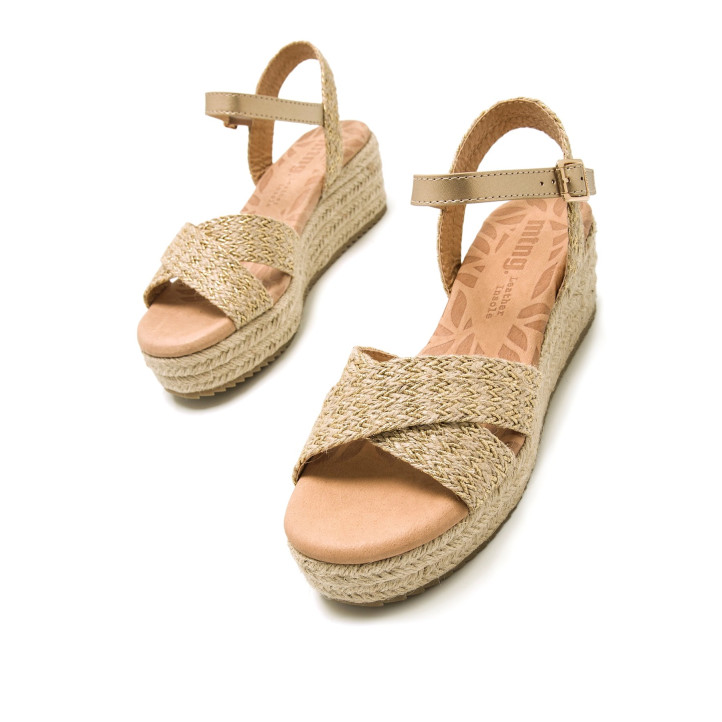 SANDALIAS DE MUJER MUSTANG LITA ORO 59553 59631 - Querol online