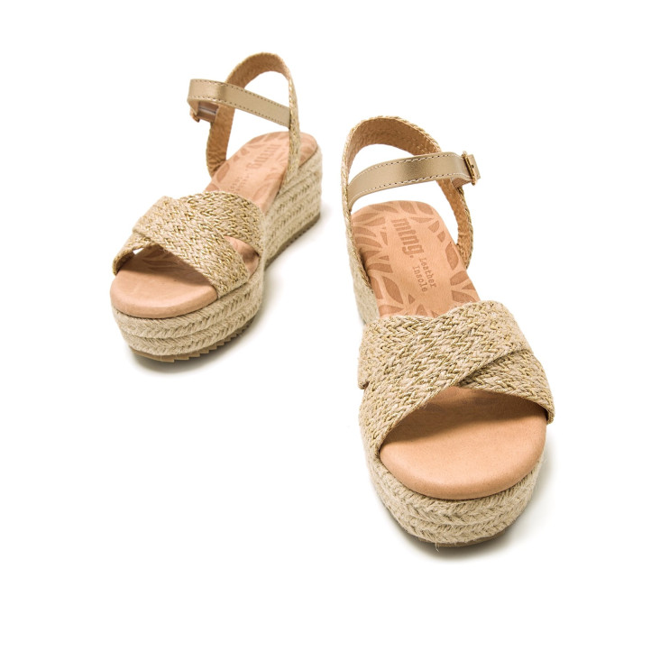 SANDALIAS DE MUJER MUSTANG LITA ORO 59553 59631 - Querol online