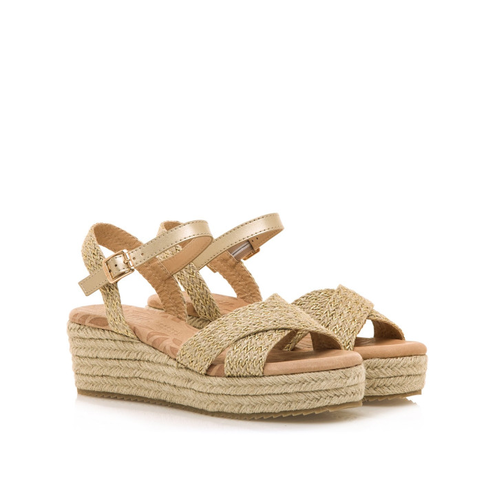 SANDALIAS DE MUJER MUSTANG LITA ORO 59553 59631 - Querol online