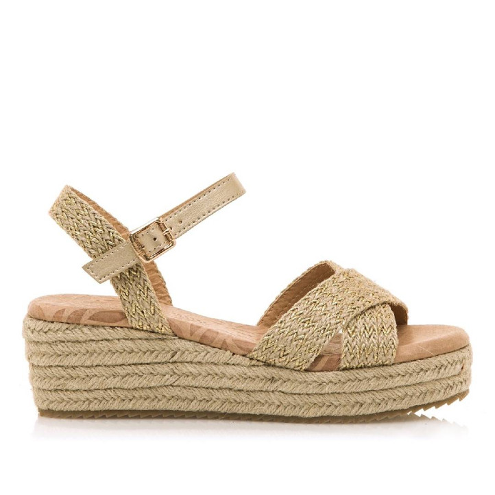 SANDALIAS DE MUJER MUSTANG LITA ORO 59553 59631 - Querol online