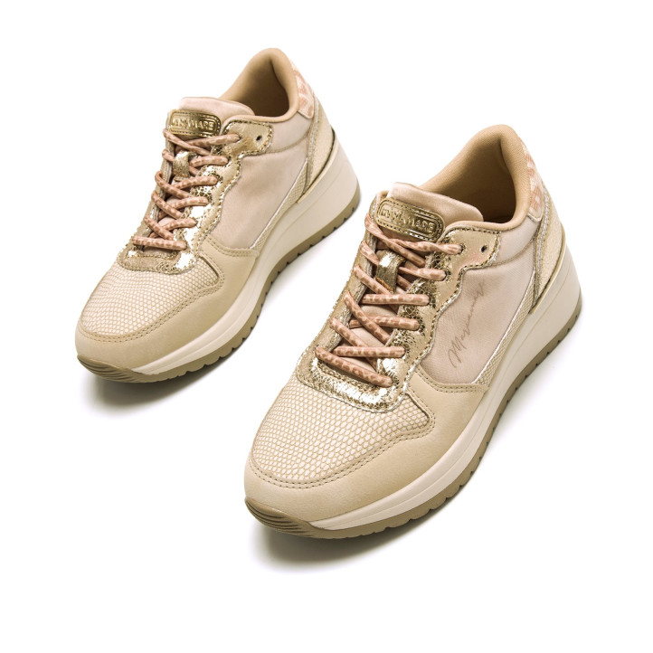 DEPORTIVAS DE MUJER MARIAMARE SALERNO BEIGE 63421 60084 - Querol online