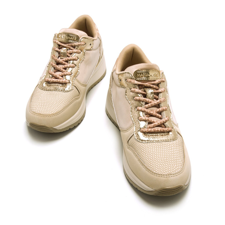 DEPORTIVAS DE MUJER MARIAMARE SALERNO BEIGE 63421 60084 - Querol online