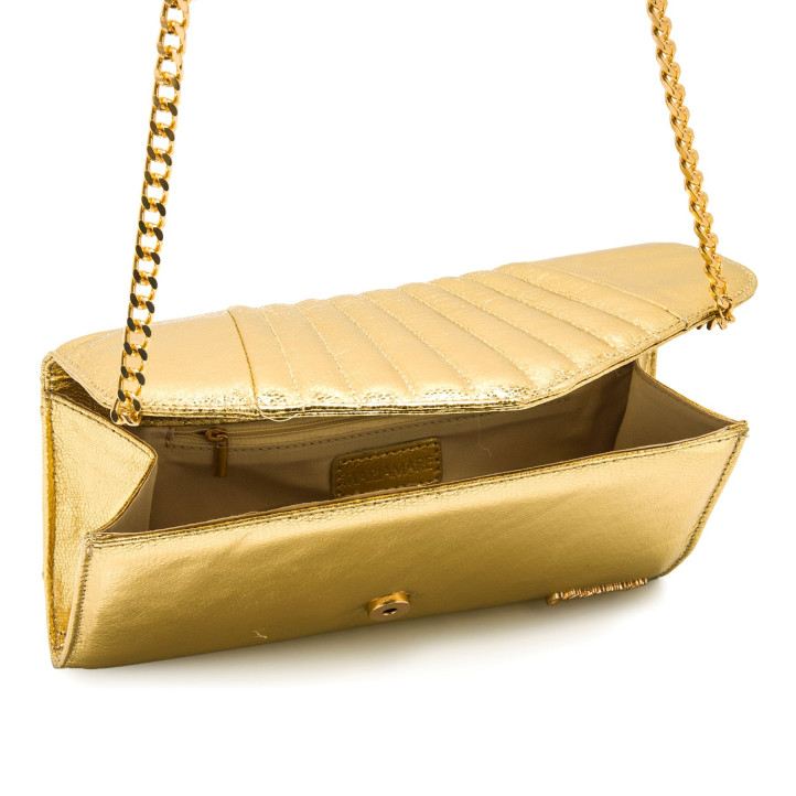 BOLSOS DE MANO DE MUJER MARIAMARE DEENA ORO DEENA 59855 - Querol online