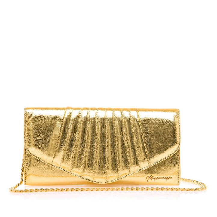 BOLSOS DE MANO DE MUJER MARIAMARE DEENA ORO DEENA 59855 - Querol online