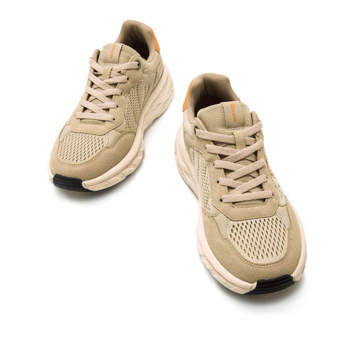 DEPORTIVAS DE HOMBRE MUSTANG SINAKA BEIGE 84662 59784 - Querol online