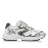Zapatillas urban Mustang electra plateadas con detalles en gris