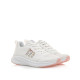 Zapatillas deportivas Mustang somo blancas con logo multicolor - Querol online