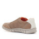 Zapatos sport Baerchi taupe con cordones elásticos - Querol online