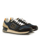 Zapatillas deportivas Mustang joggo classic negras y azul marino con tonos beige - Querol online