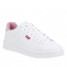 Zapatillas deporte Levi's avenue blancas con detalles rosas