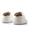 Zapatos sport Mustang 84732 aria blanca con cuello marrón