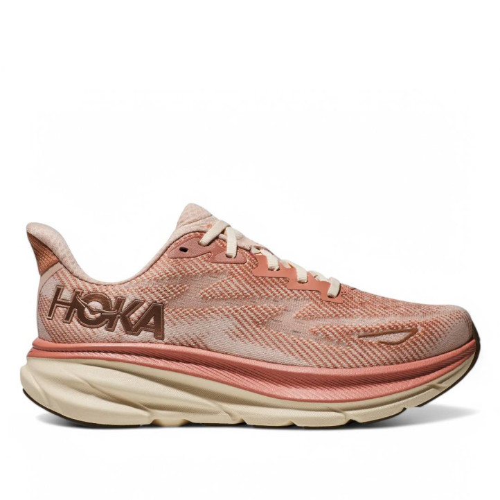 Zapatillas deportivas Hoka clifton 9 sandstone con cream - Querol online