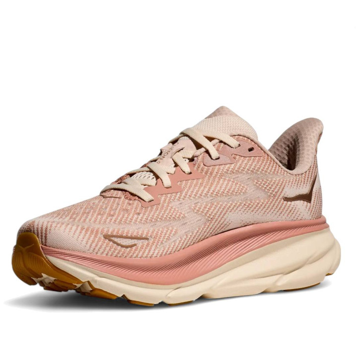 Zapatillas deportivas Hoka clifton 9 sandstone con cream - Querol online