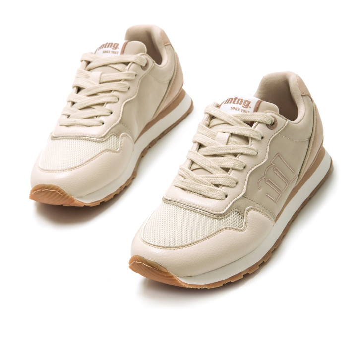 DEPORTIVAS DE MUJER MUSTANG JOGGO BEIGE 60441 59656 - Querol online