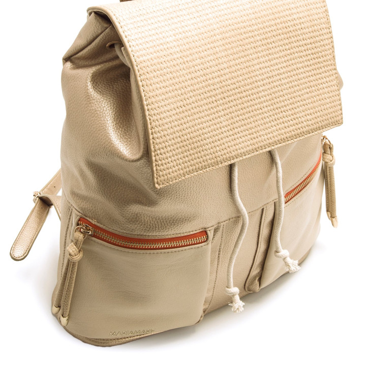 MOCHILAS DE MUJER MARIAMARE CARYS BEIGE CARYS 59957 - Querol online