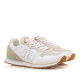 Zapatillas urban Mustang joggo classic blancas con detalles rosas, beige y azules - Querol online